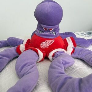 Purple and Red Plush Octopus Red Wings